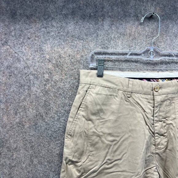 Vintage Polo Ralph Lauren Shorts Mens 34 Beige Chino Flat Front Tan Khaki Cotton - Picture 10 of 12